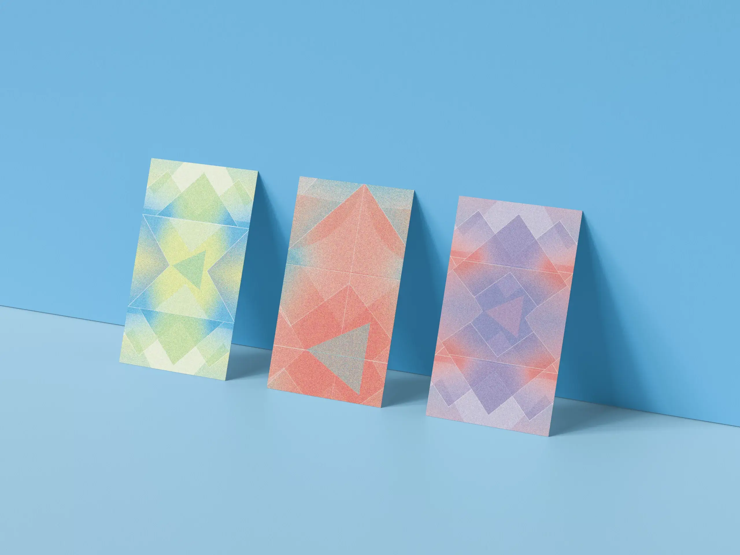 Triple Business Card Mockup by Anthony Boyd Graphics