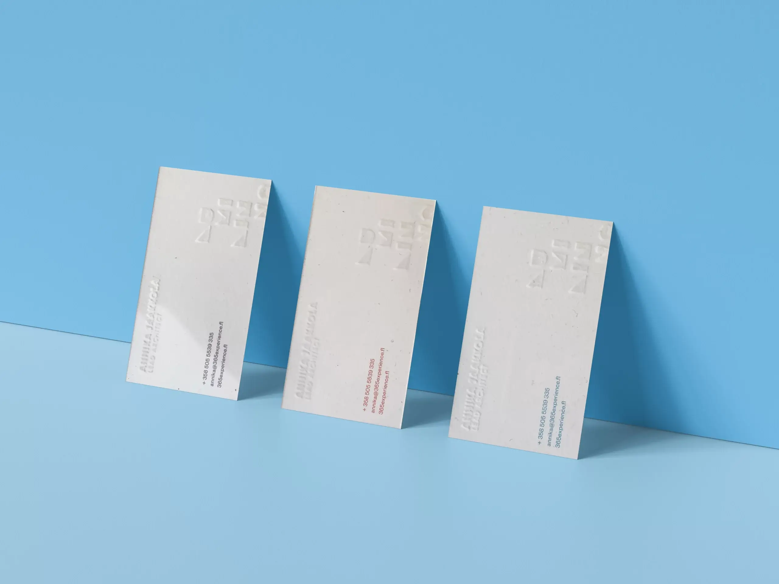 Triple Business Card Mockup by Anthony Boyd Graphics