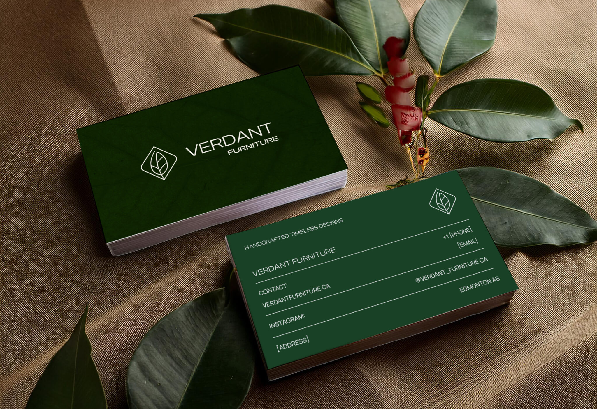 Verdant_Business Cards Mock